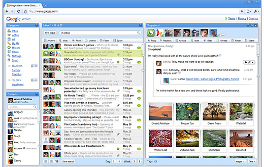 Google Wave screenshot
