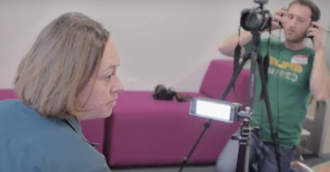 A Video of Video People Talking About Making a Video
